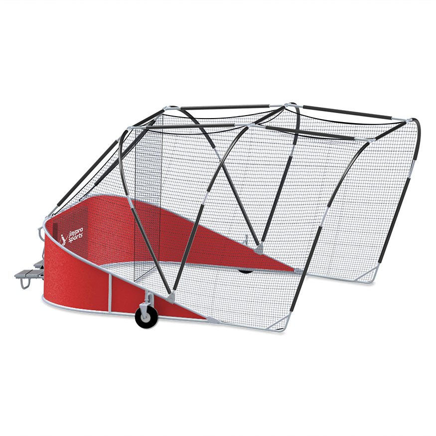 Jaypro Bomber Elite Batting Cage 18x12x22 ft - Portable Heavy-Duty