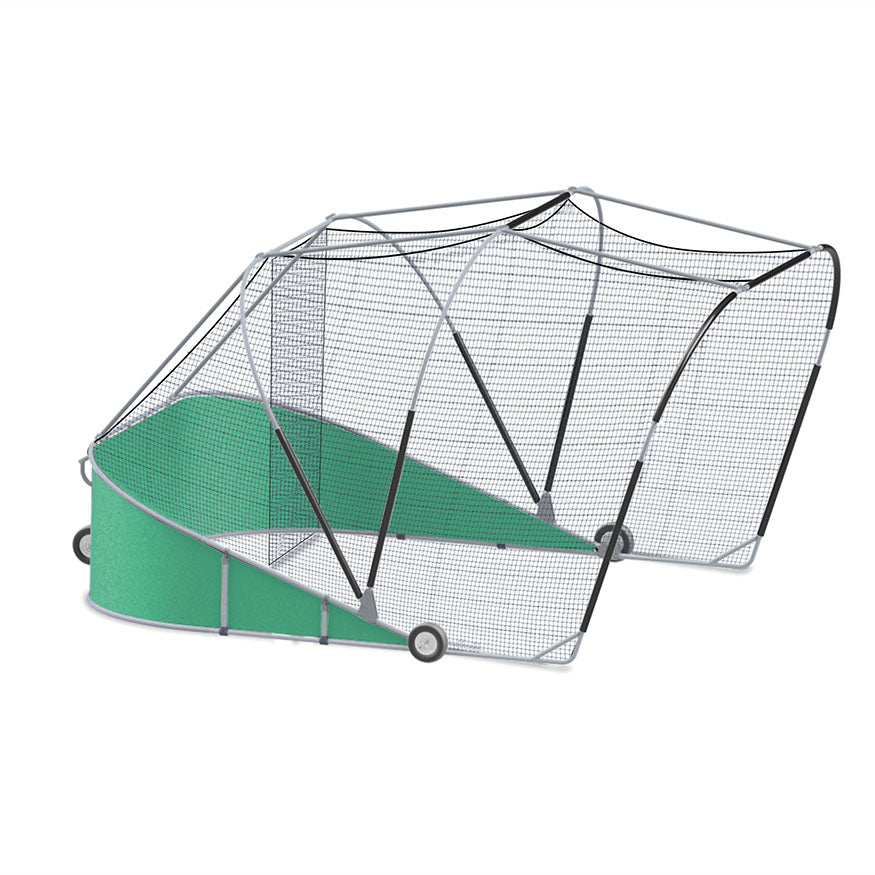 Jaypro Bomber Pro Heavy-Duty Portable Batting Cage 18 ft. Wide