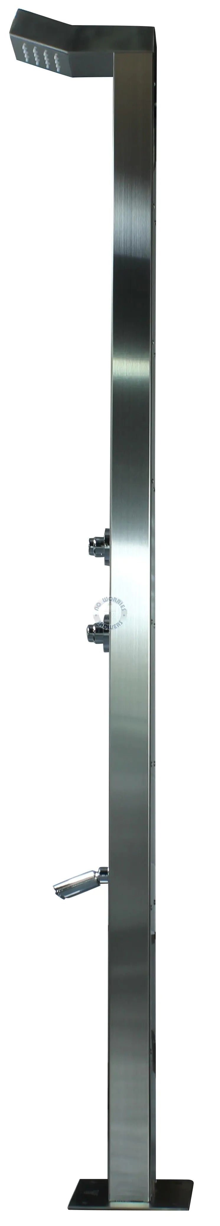 No Worries Showers Bondi Push Button 316L Marine Grade Stainless Steel Outdoor Indoor Pool Shower