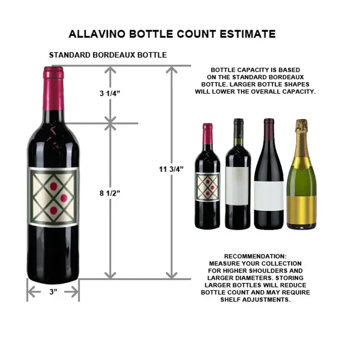 Allavino Wide Vite II Tru-Vino 277 Bottle Single Zone Wine Refrigerator