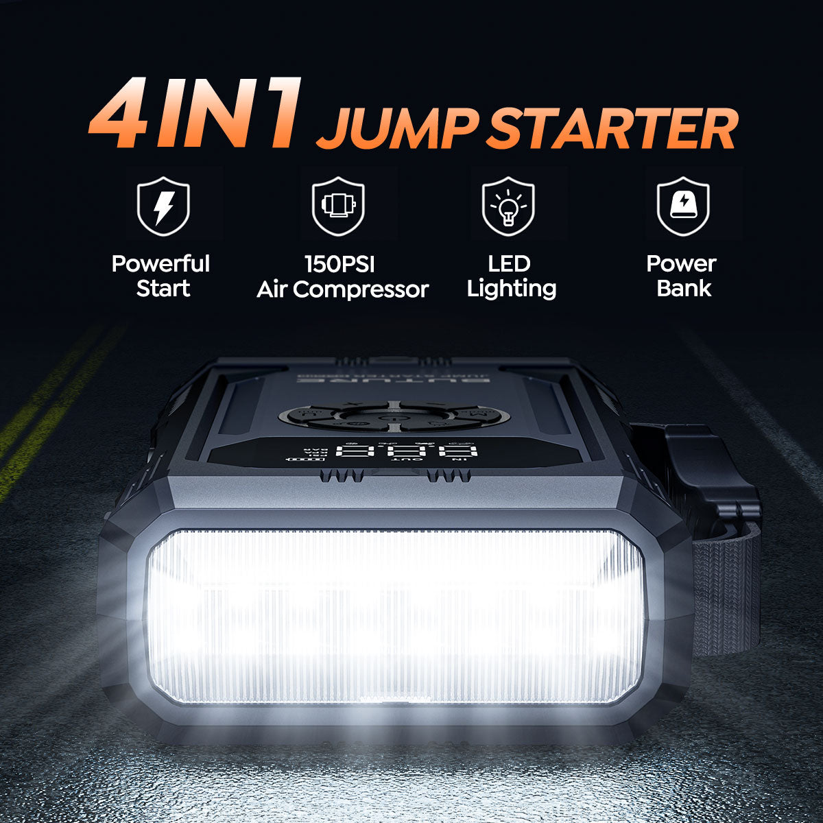 【Hot Sale】Buture Beta06 Car Jump Starter 5000A with Air Compressor