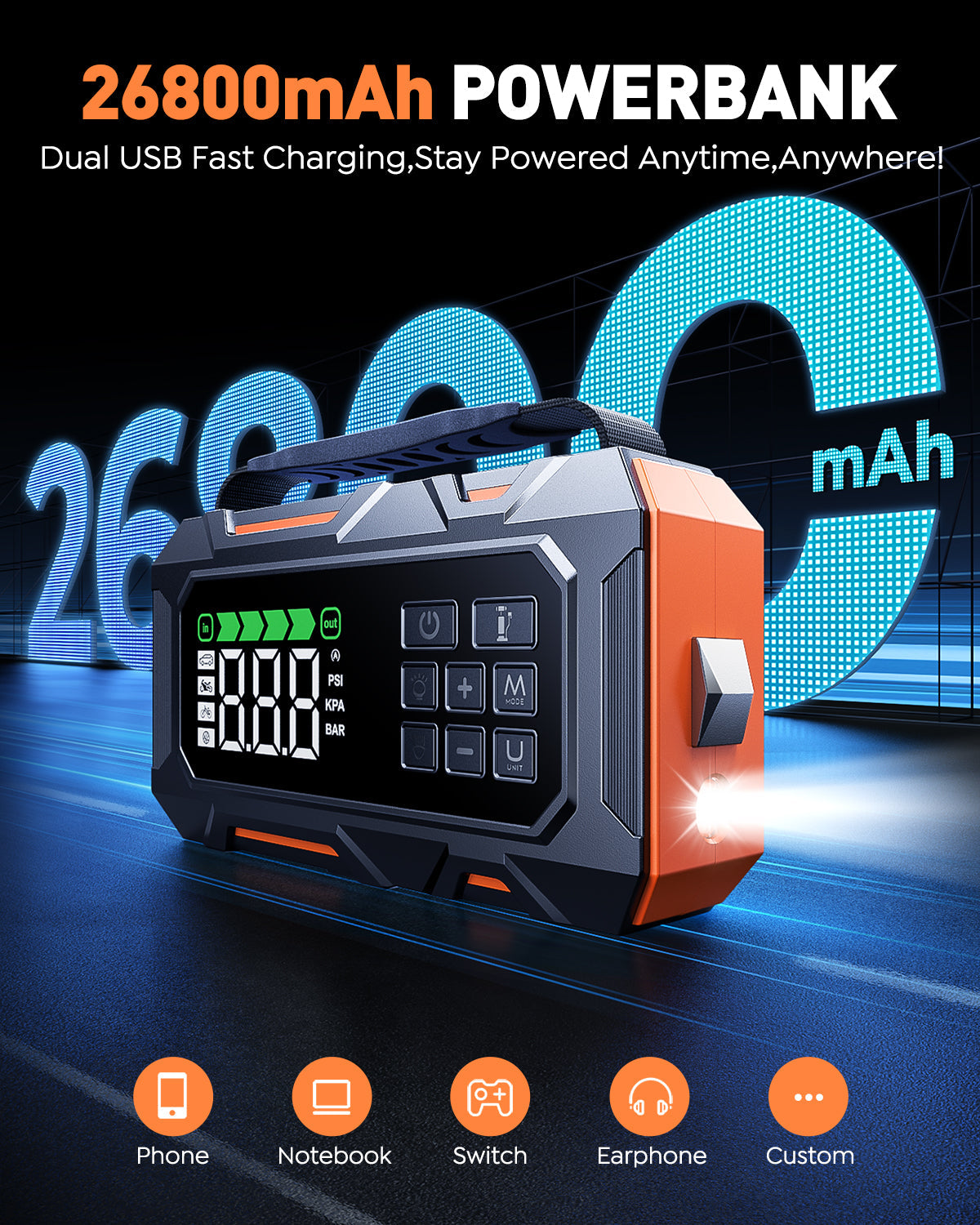 【New Release】Buture Beta09 Jump Starter 8000A All‑in‑One Roadside Power Pack