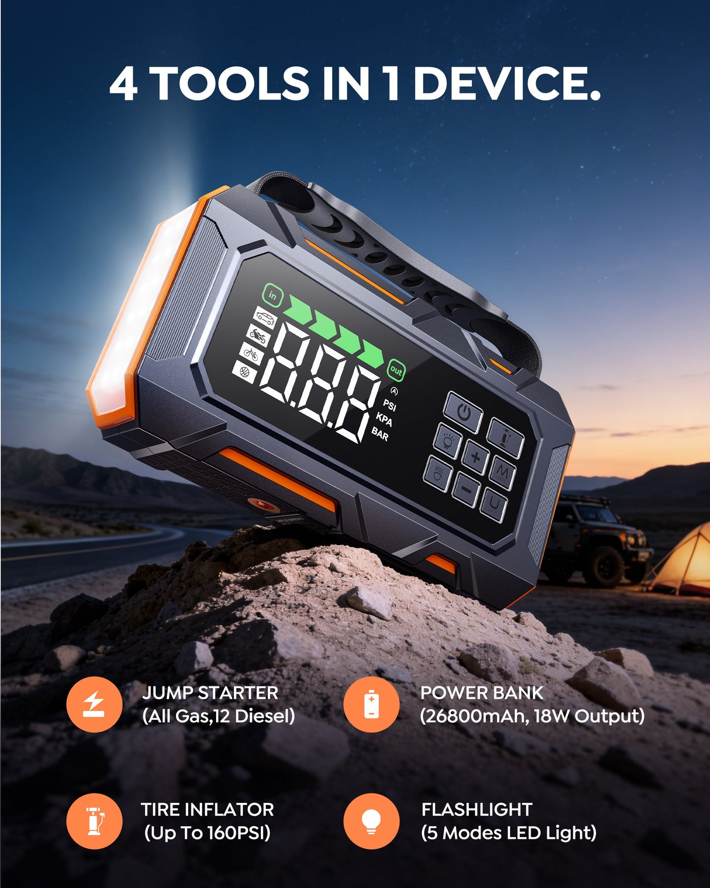 【New Release】Buture Beta09 Jump Starter 8000A All‑in‑One Roadside Power Pack