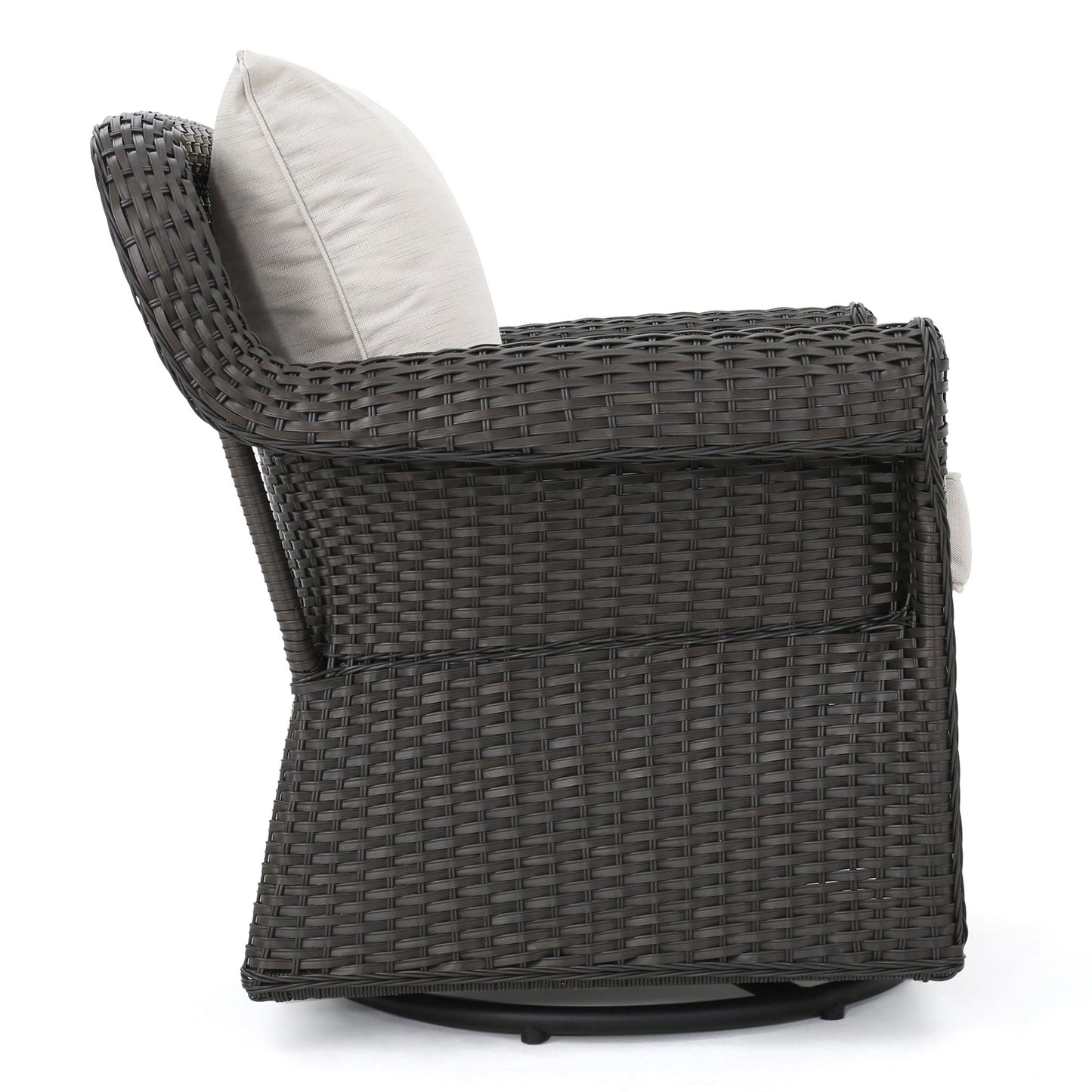 Amaya Outdoor Swivel Rocker Chair with Water Resistant Cushions