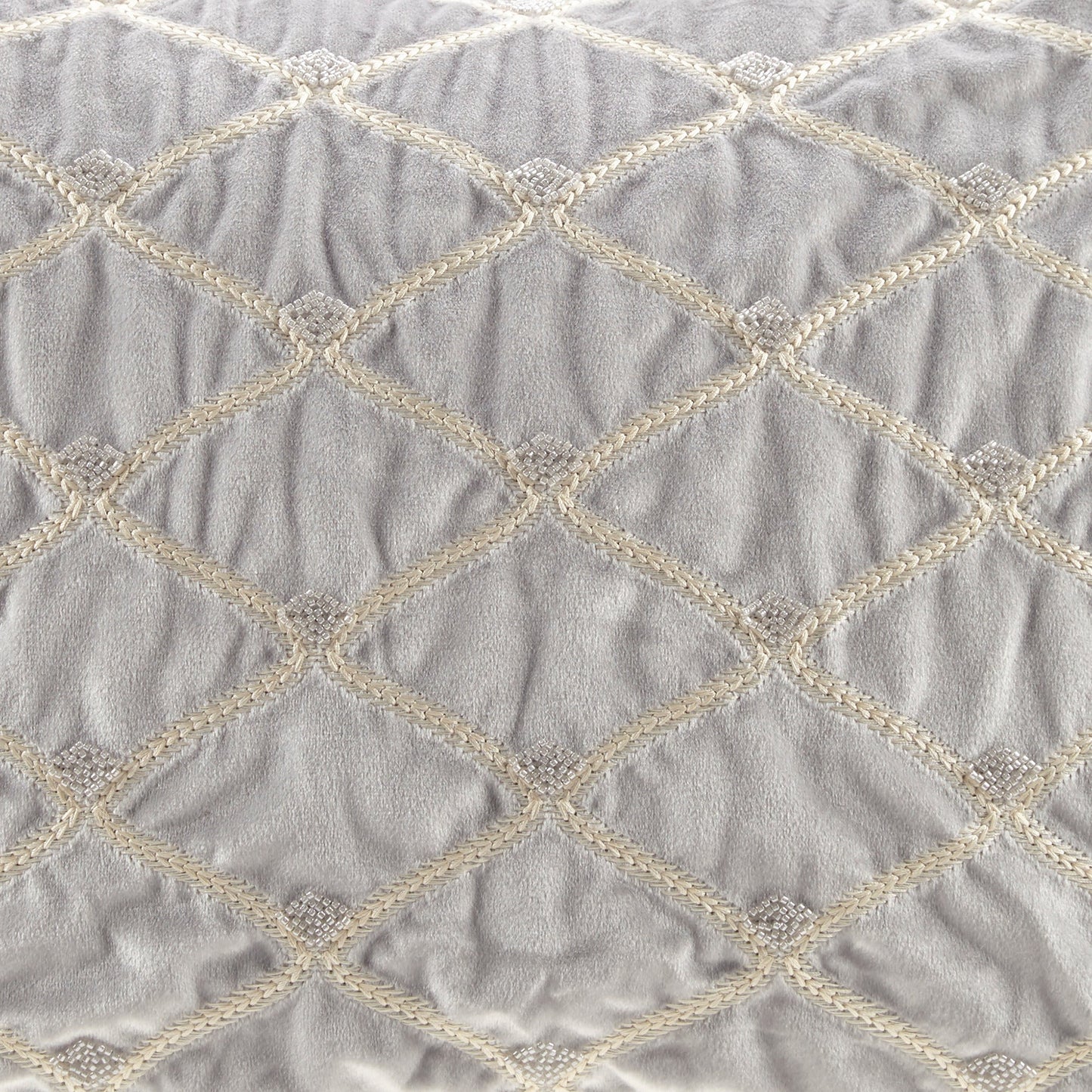 Oblong Decor Pillow Silver 22x15'