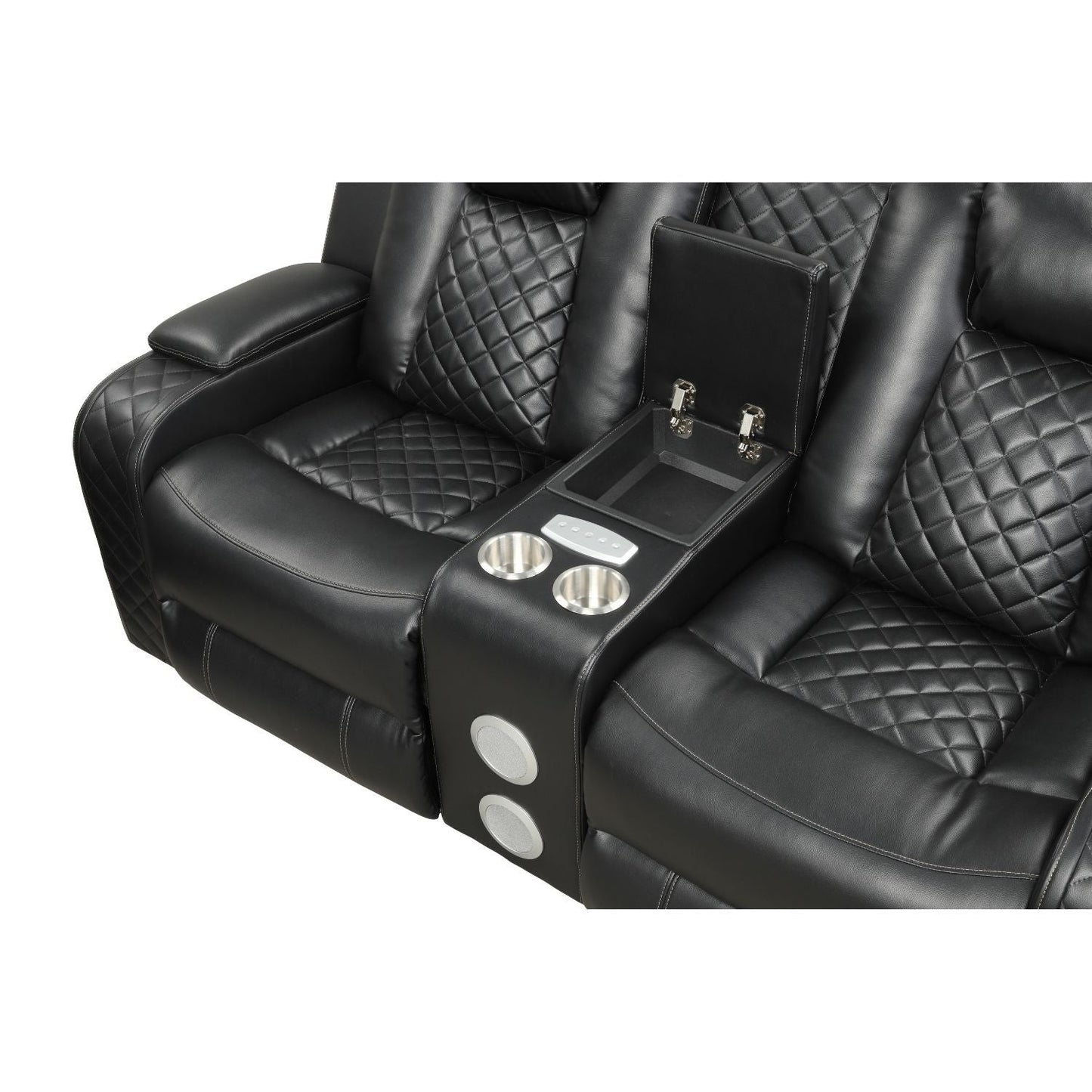 Benz - Power Reclining Loveseat With LED Lighting And Built In USB