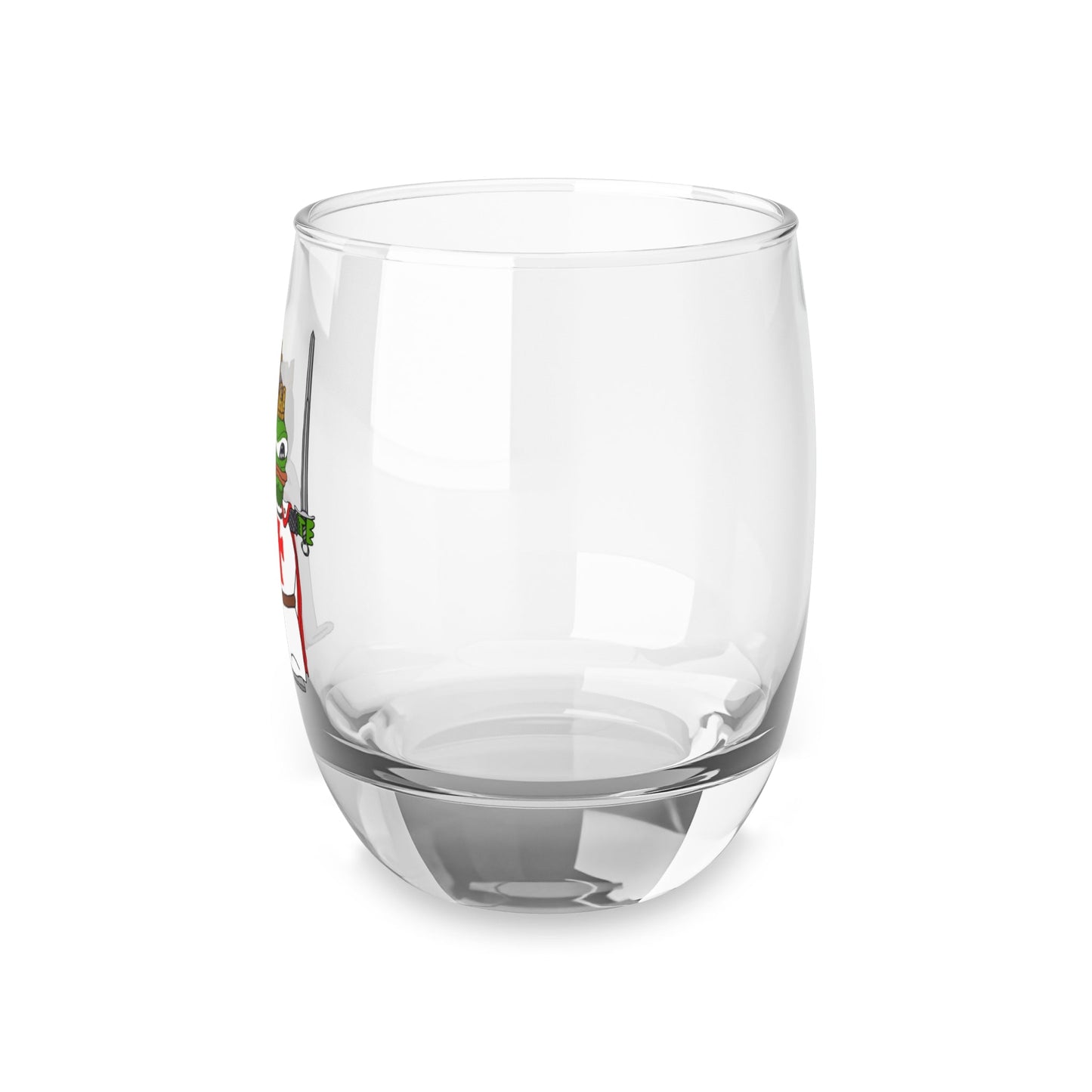 Pepe the Crusader Knight Whiskey Glass - Deus Vult Rocks Glass - 4LibertyShop.com