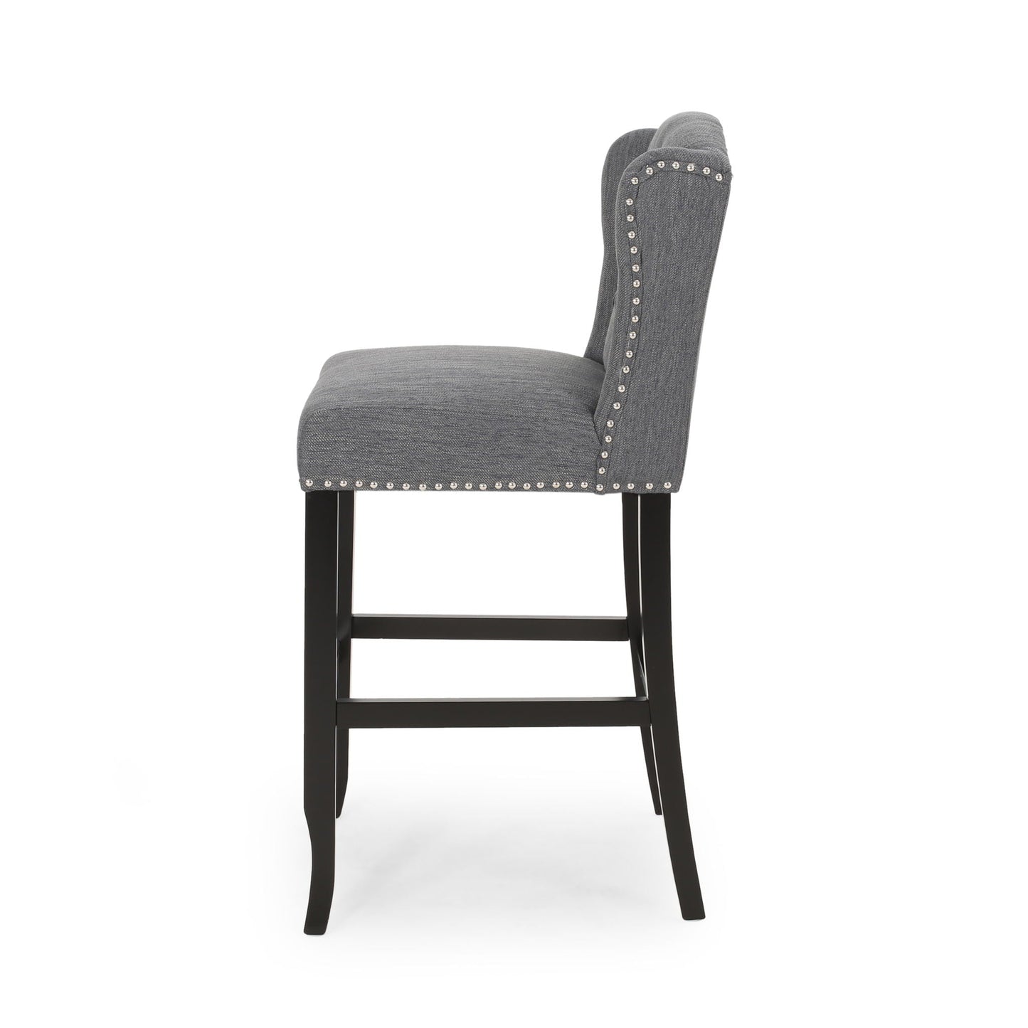 Vienna Contemporary Fabric Tufted Wingback Counter Stools (Set of 2)