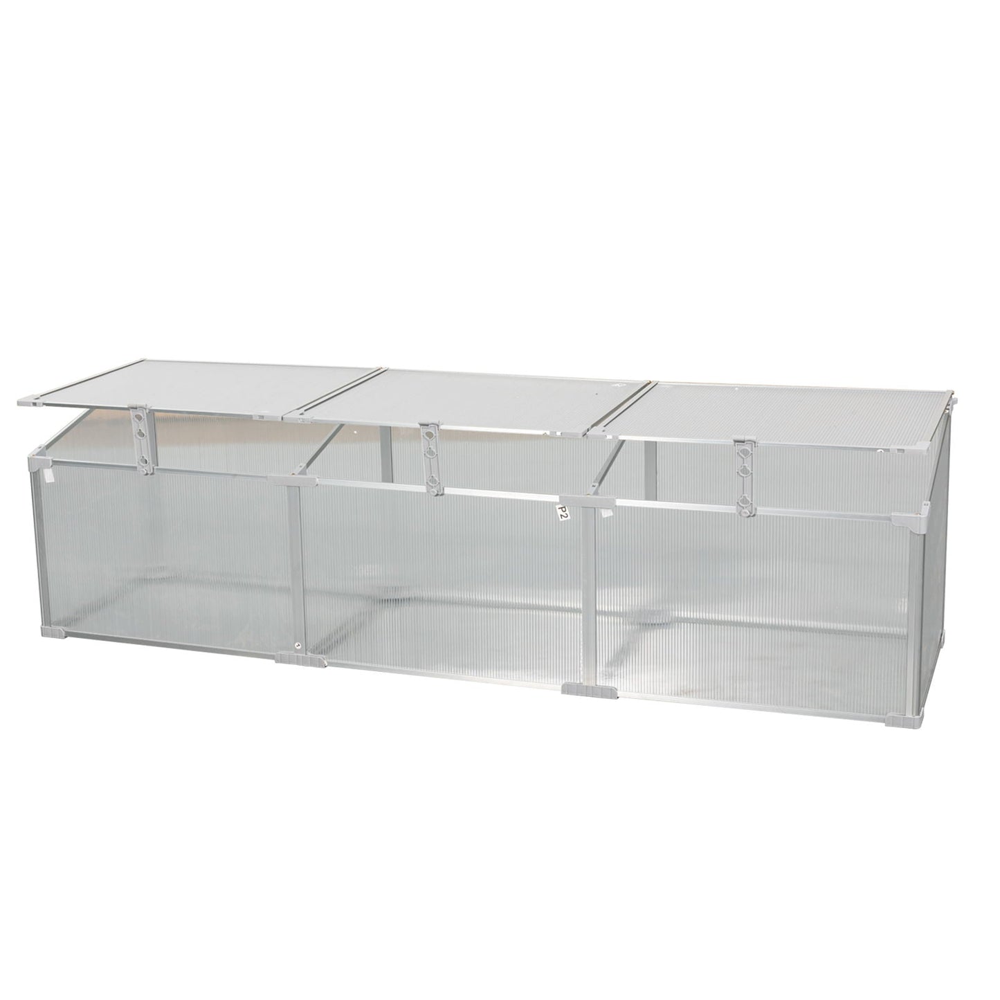 Polycarbonate Greenhouse For Outdoors In Winter - Silver