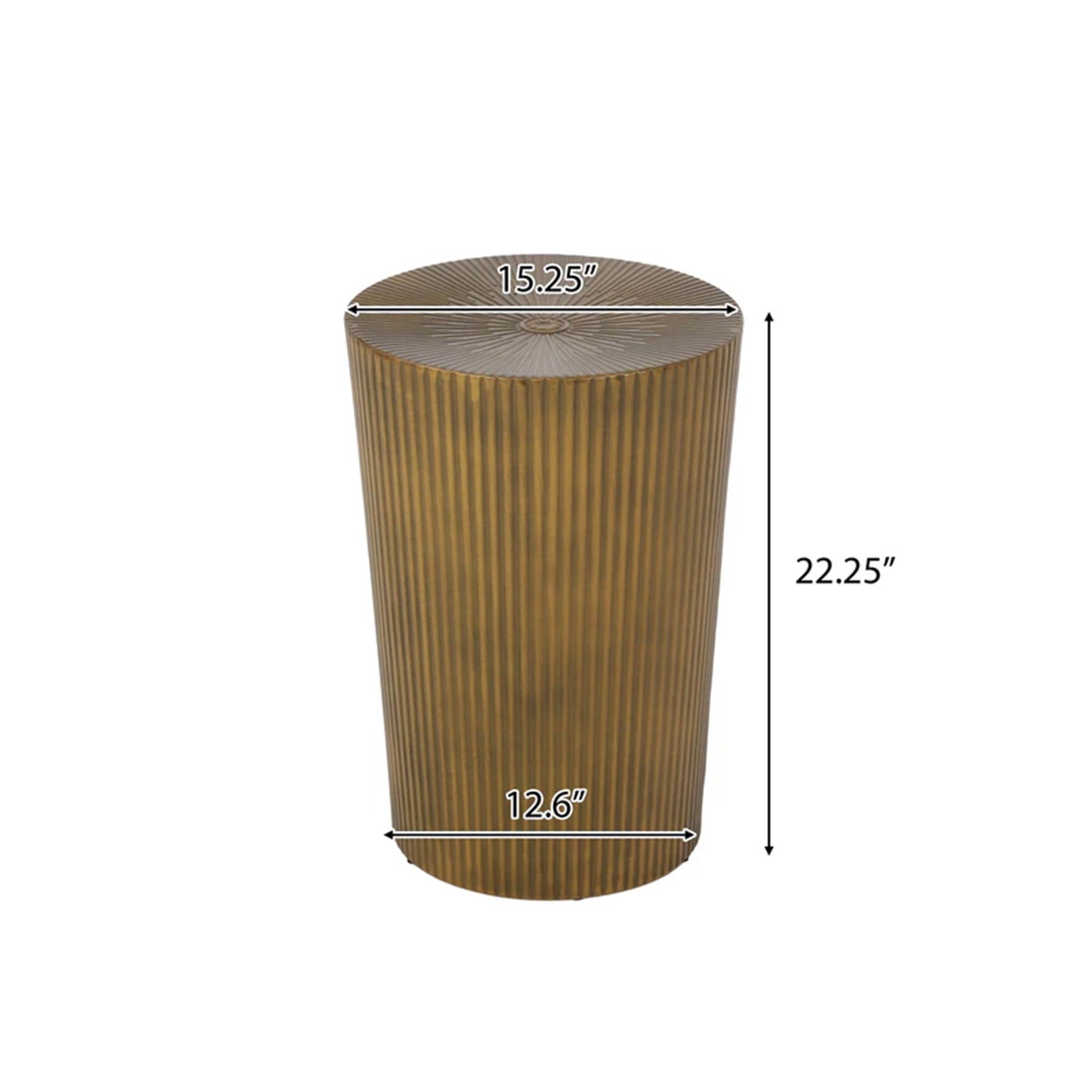 Langseth Iron Sunburst Side Table Modern Design