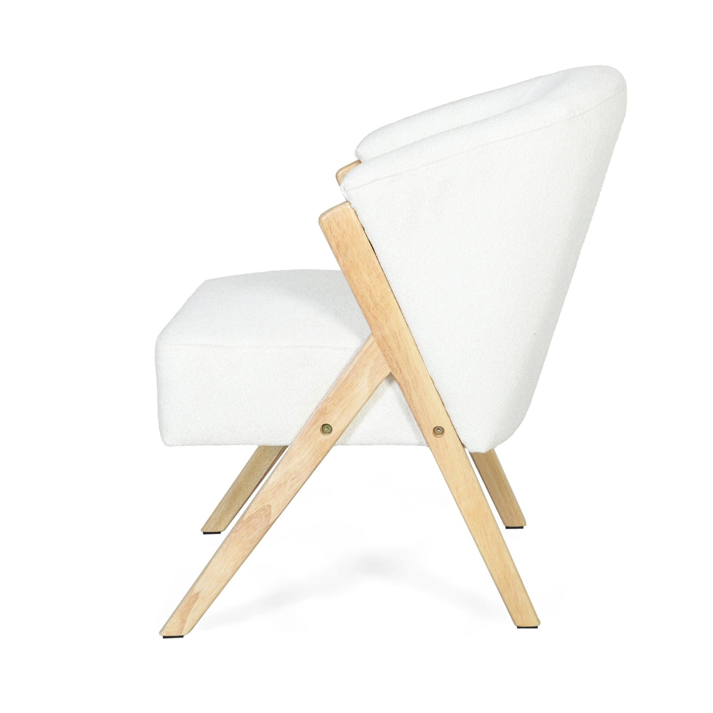 Modern Accent Chair with Polyester Upholstery and Minimalist Lounge Design