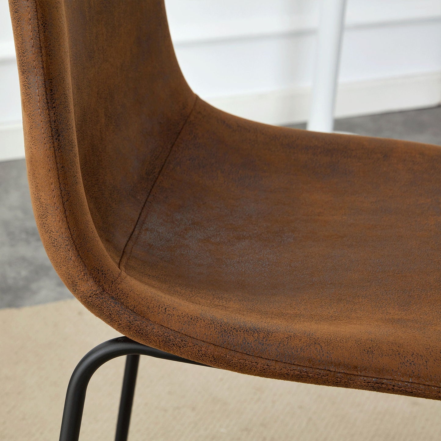 Retro Bar Chairs, Comfortable Stools (Set of 2)