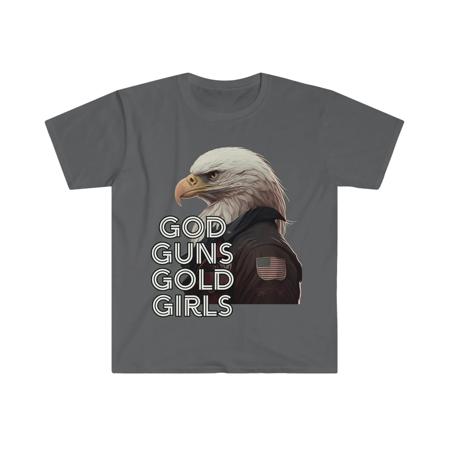 God, Guns, Gold, Girls Bald Eagle Tee