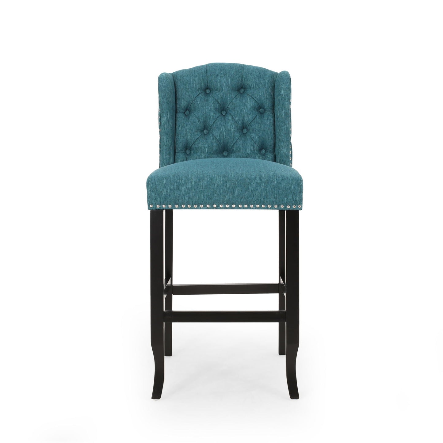 Vienna Contemporary Fabric Tufted Wingback Counter Stools (Set of 2)