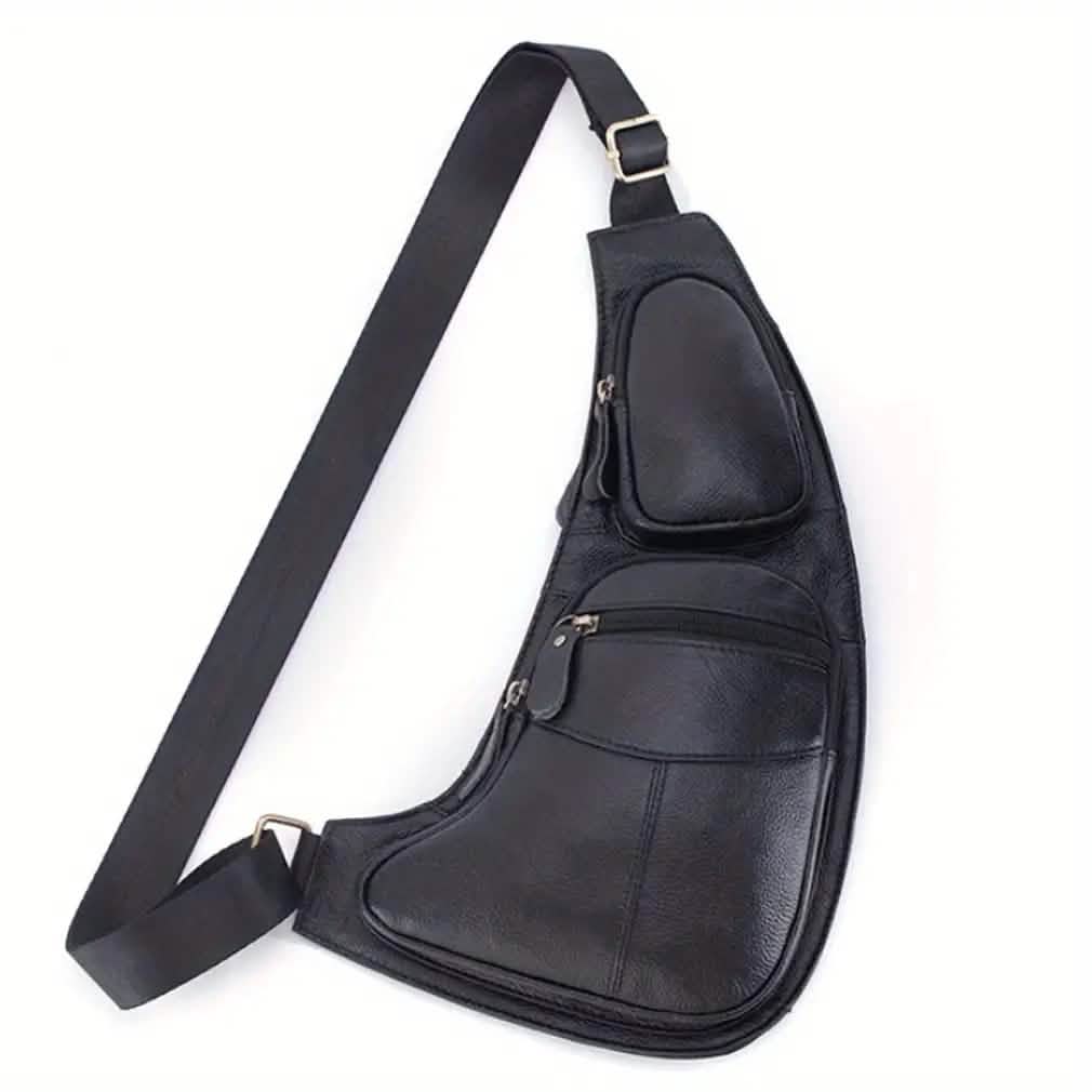 Genuine Leather Crossbody Sling Bag (Unisex)