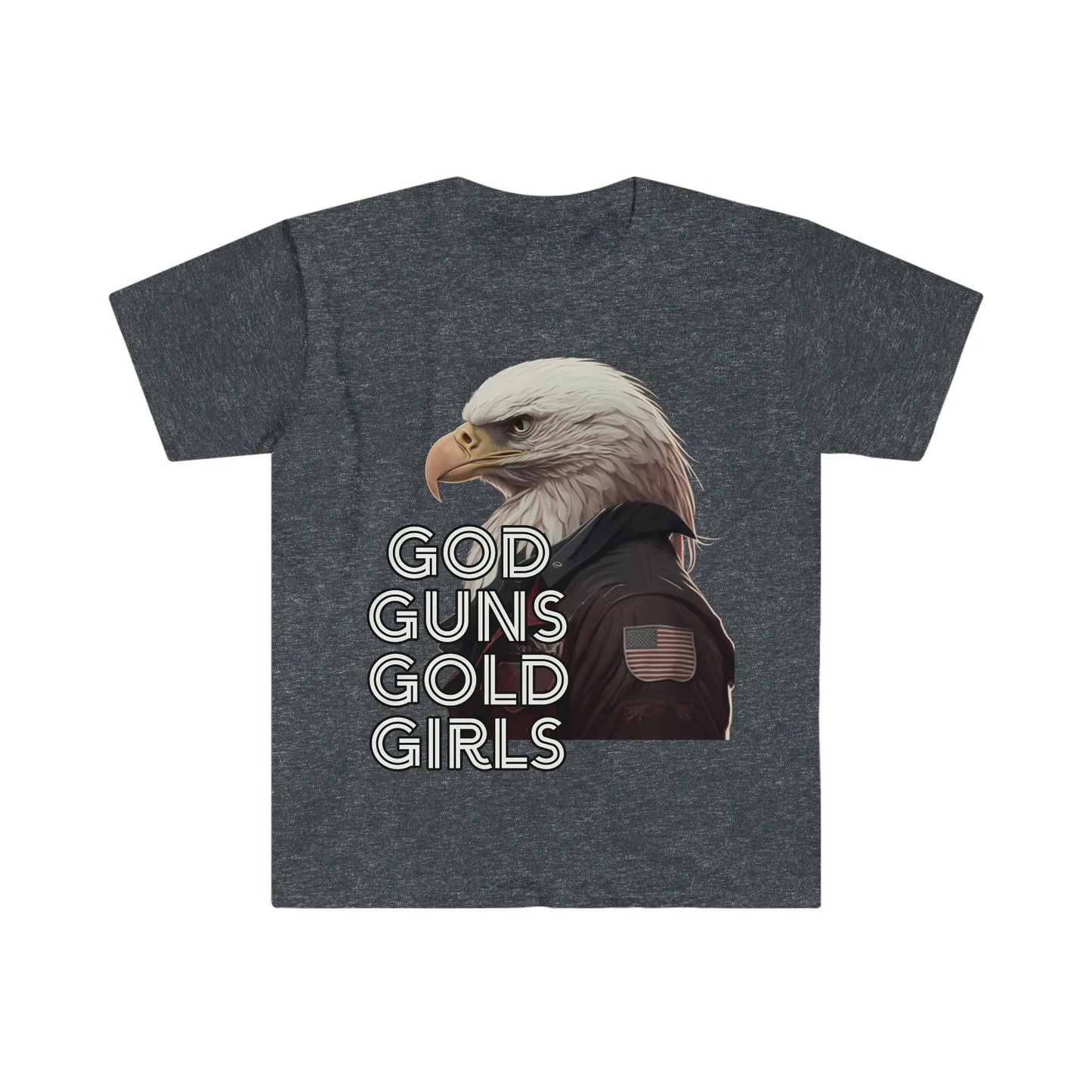 God, Guns, Gold, Girls Bald Eagle Tee