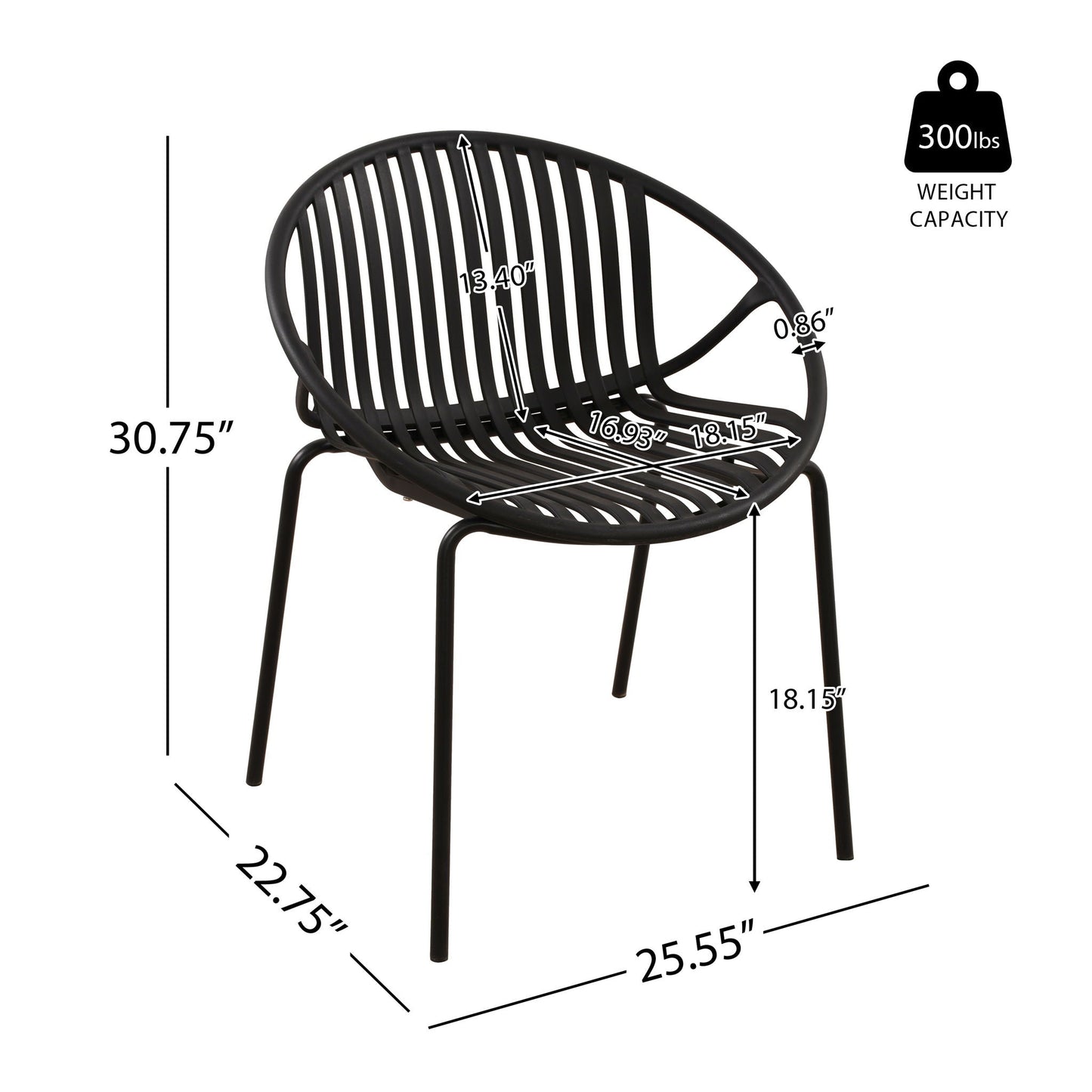 7 Piece Dining Set With Stackable Chairs
