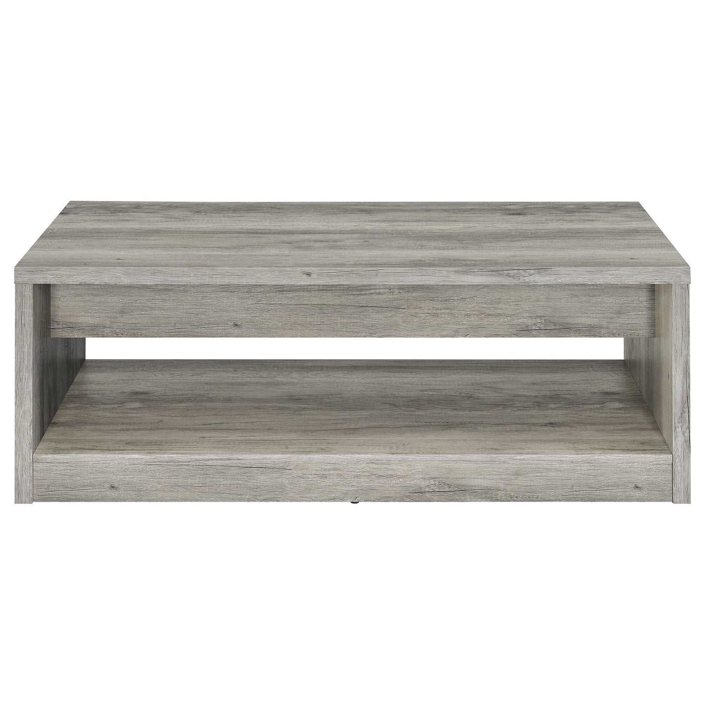 Nuberg - 2 Drawer Coffee Table Rectangular Design - Gray