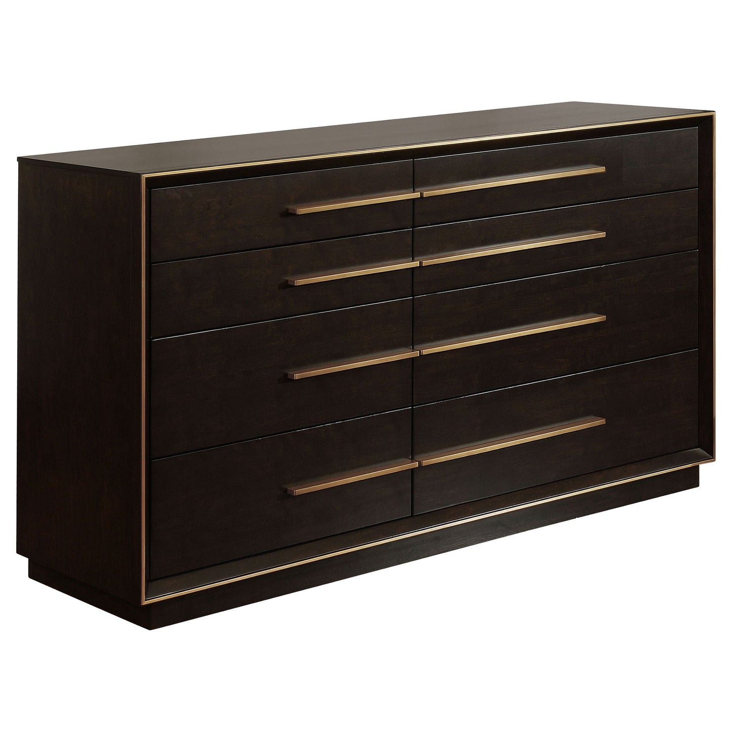 Prescott - 5 Piece California King Bedroom Set - Dark Brown