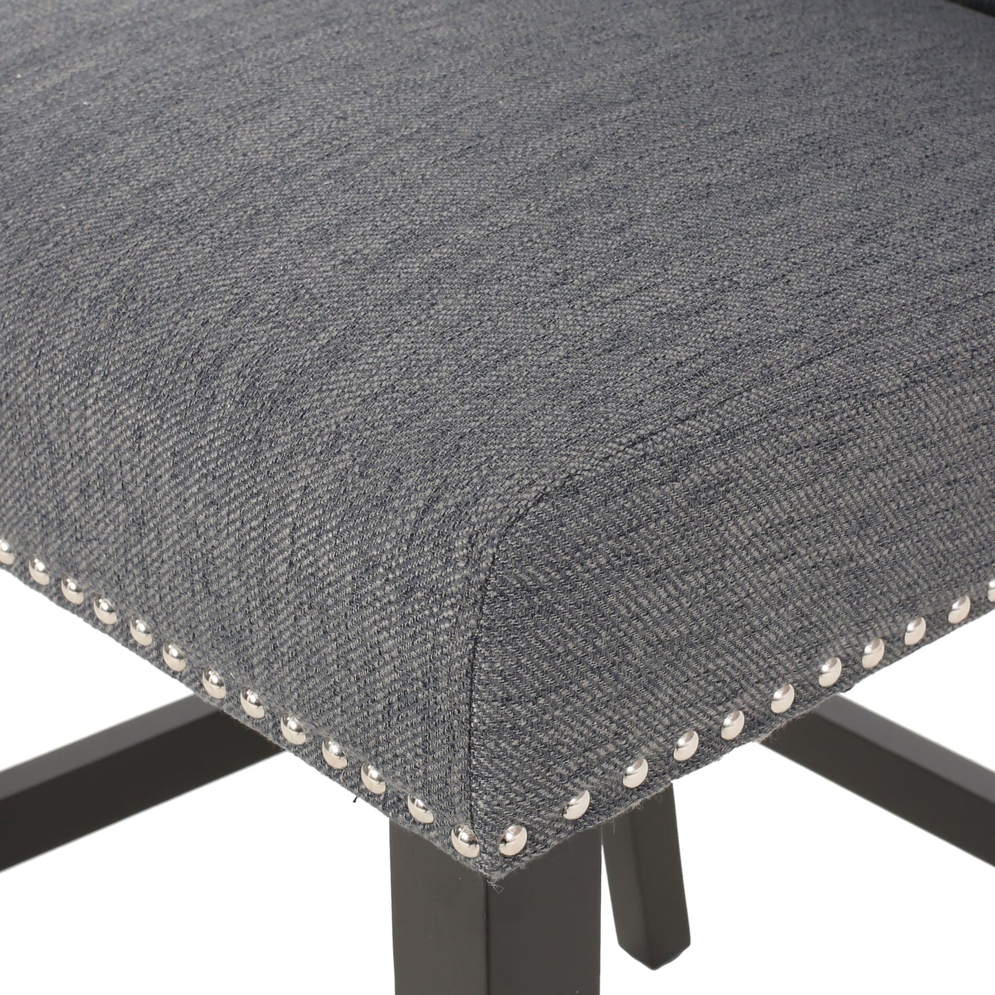 Vienna Fabric Tufted Counter Stool With Nailhead Accents (Set of 2)