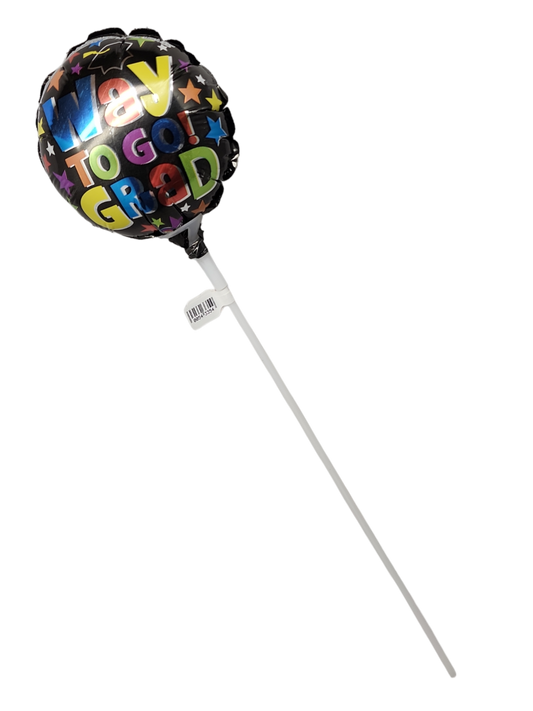 Way To Go Black Stick Balloon