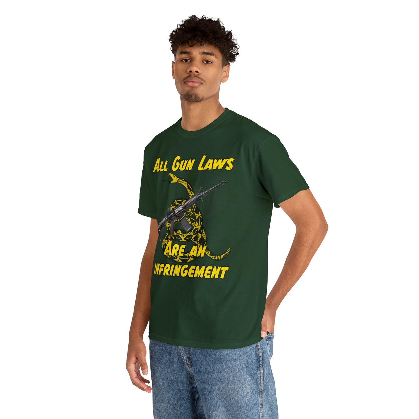 All Gun Laws Are Infringements AR15 Gadsden T-Shirt