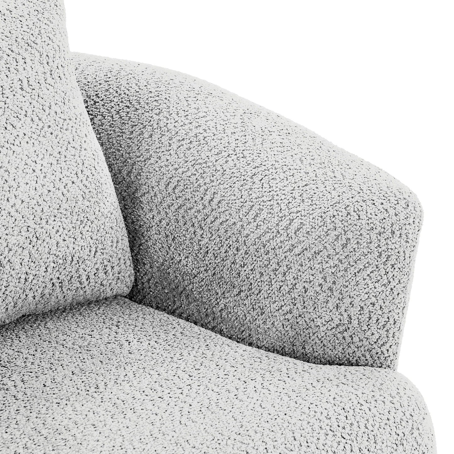360° Swivel Barrel Sofa Chair With Throw Pillow, Upholstered Accent Chair