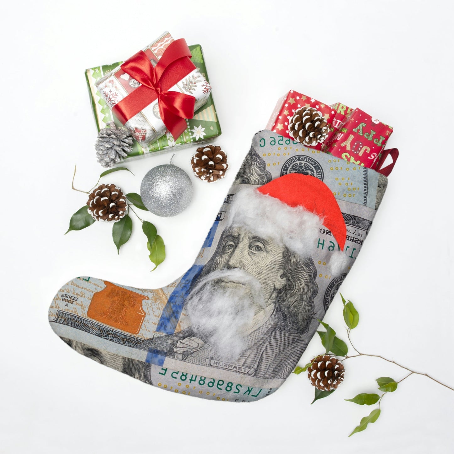 Benjamin Franklin Christmas Stockings - 4LibertyShop.com