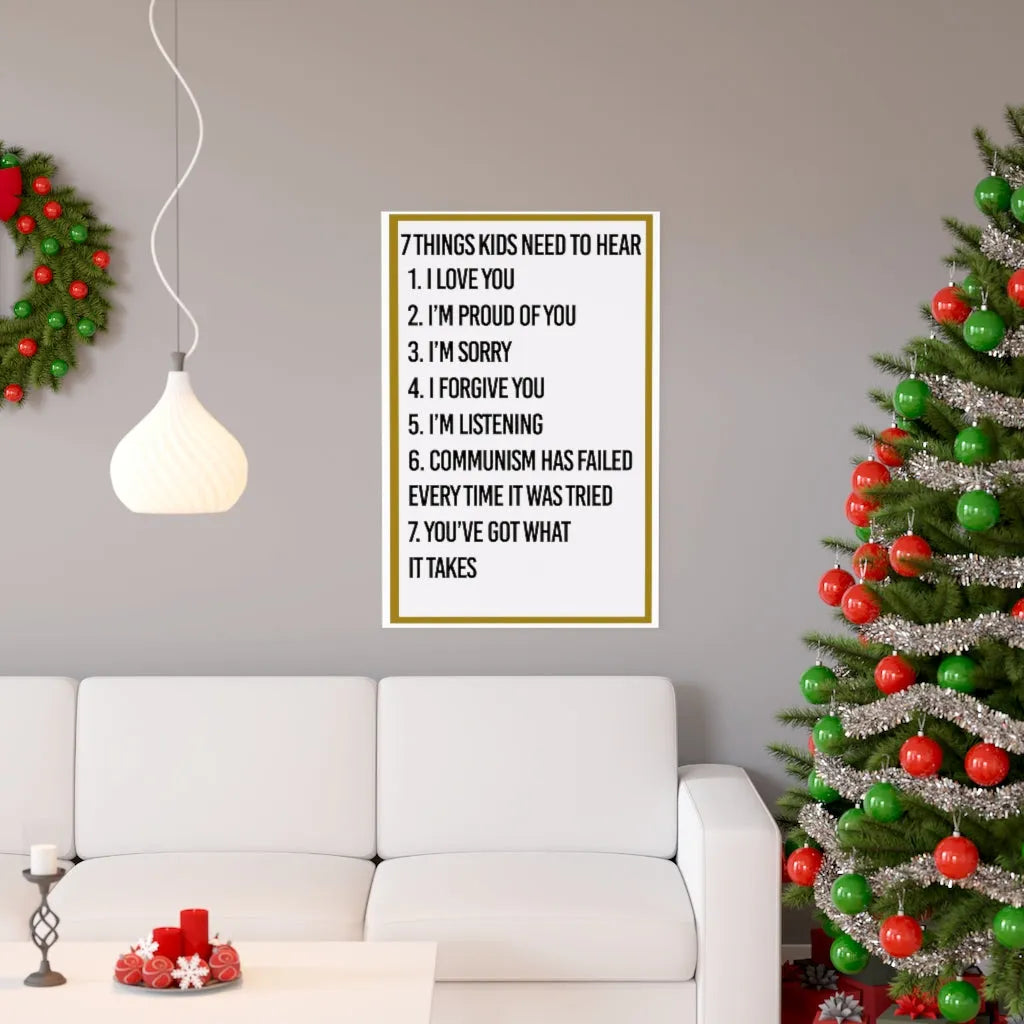 Motivational Kids Anti Communism Poster