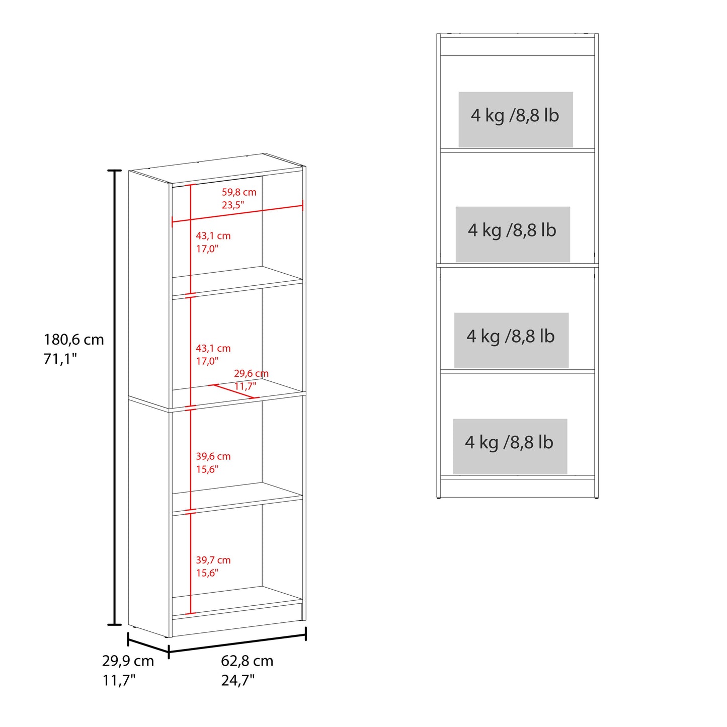 Storage Bookcase
