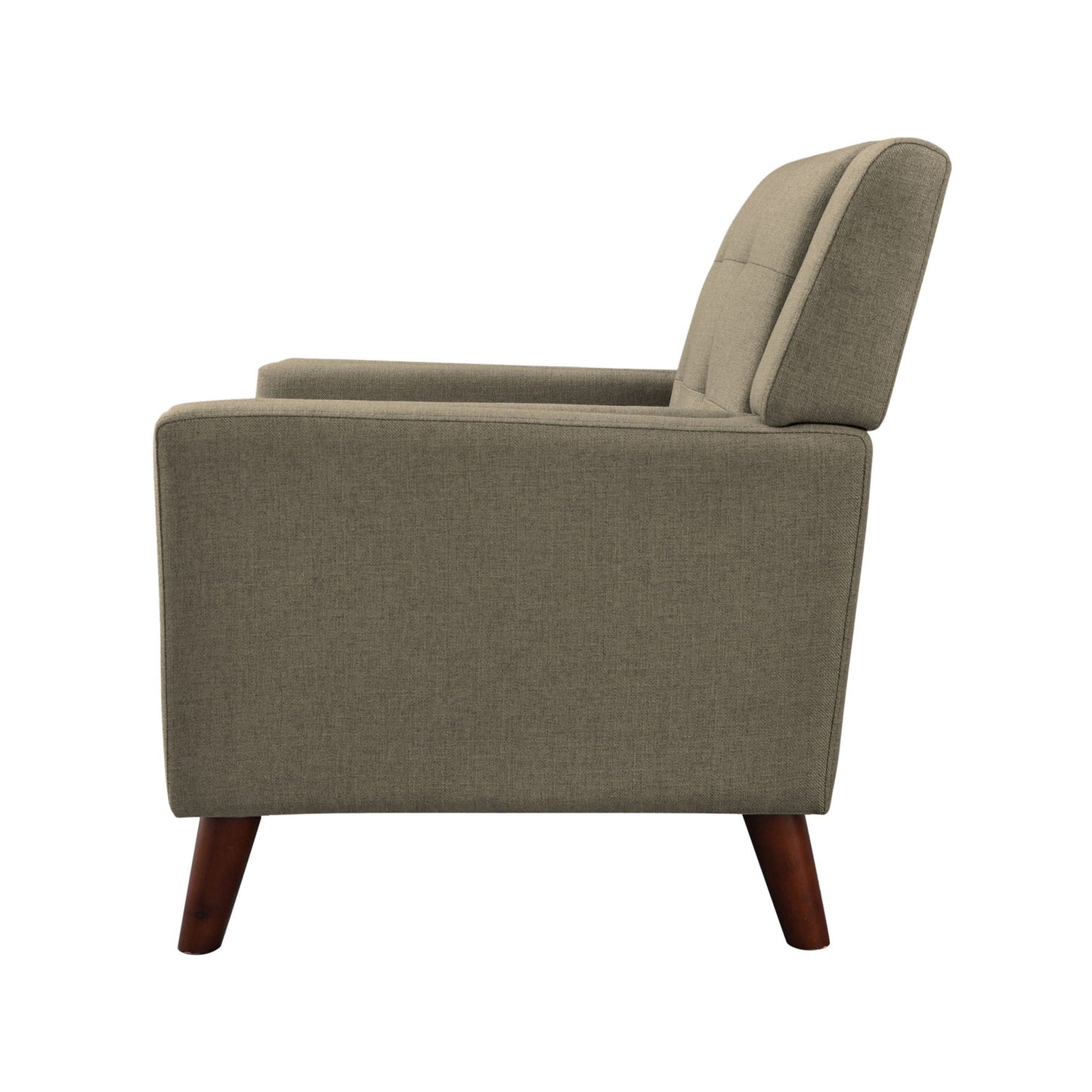 Luminaesque Fabric Upholstered Armchair With Tufted Back