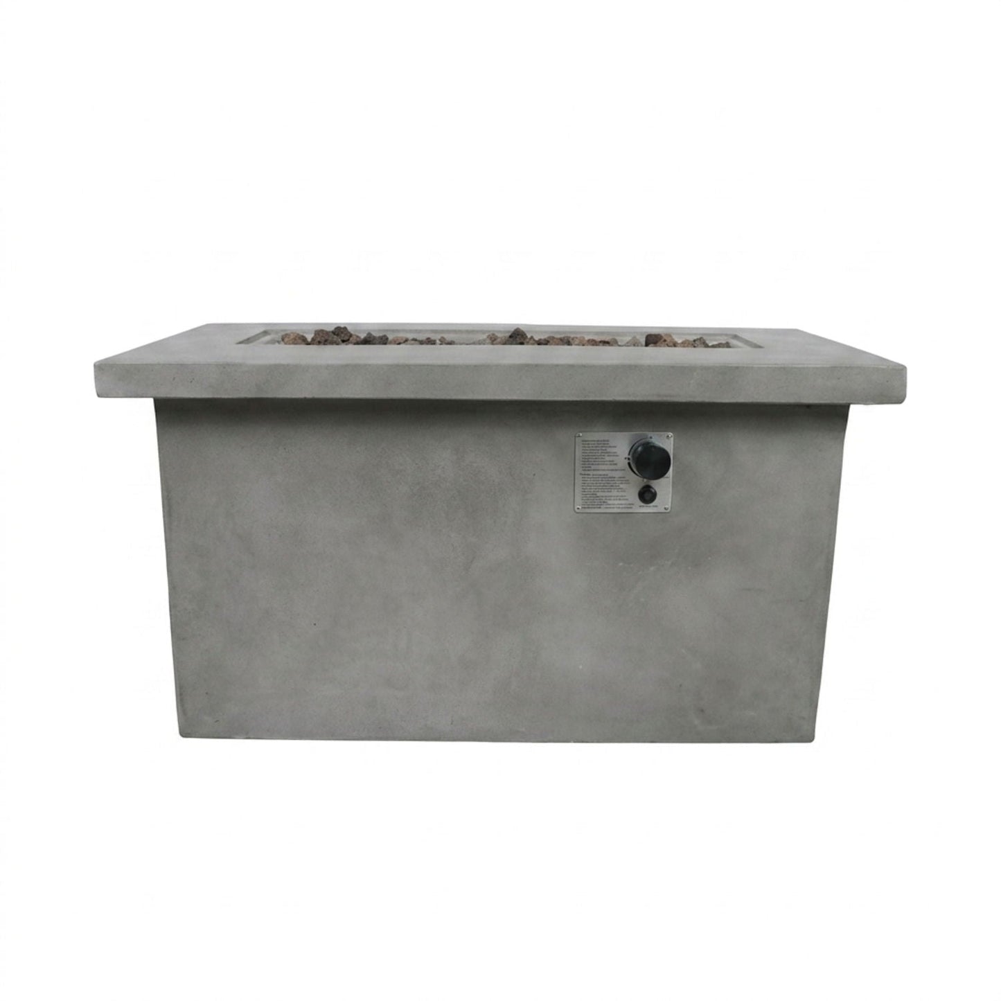Propane / Natural Gas Outdoor Fire Pit Table - Gray