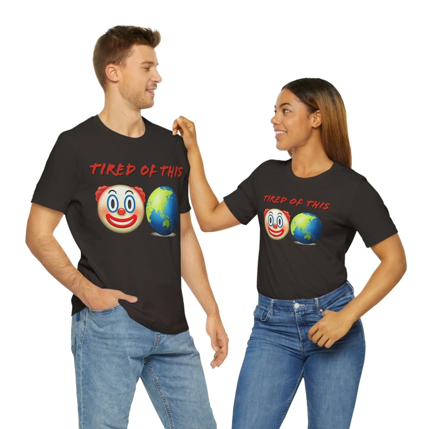 Tired Of This Clown World Emoji T-Shirt