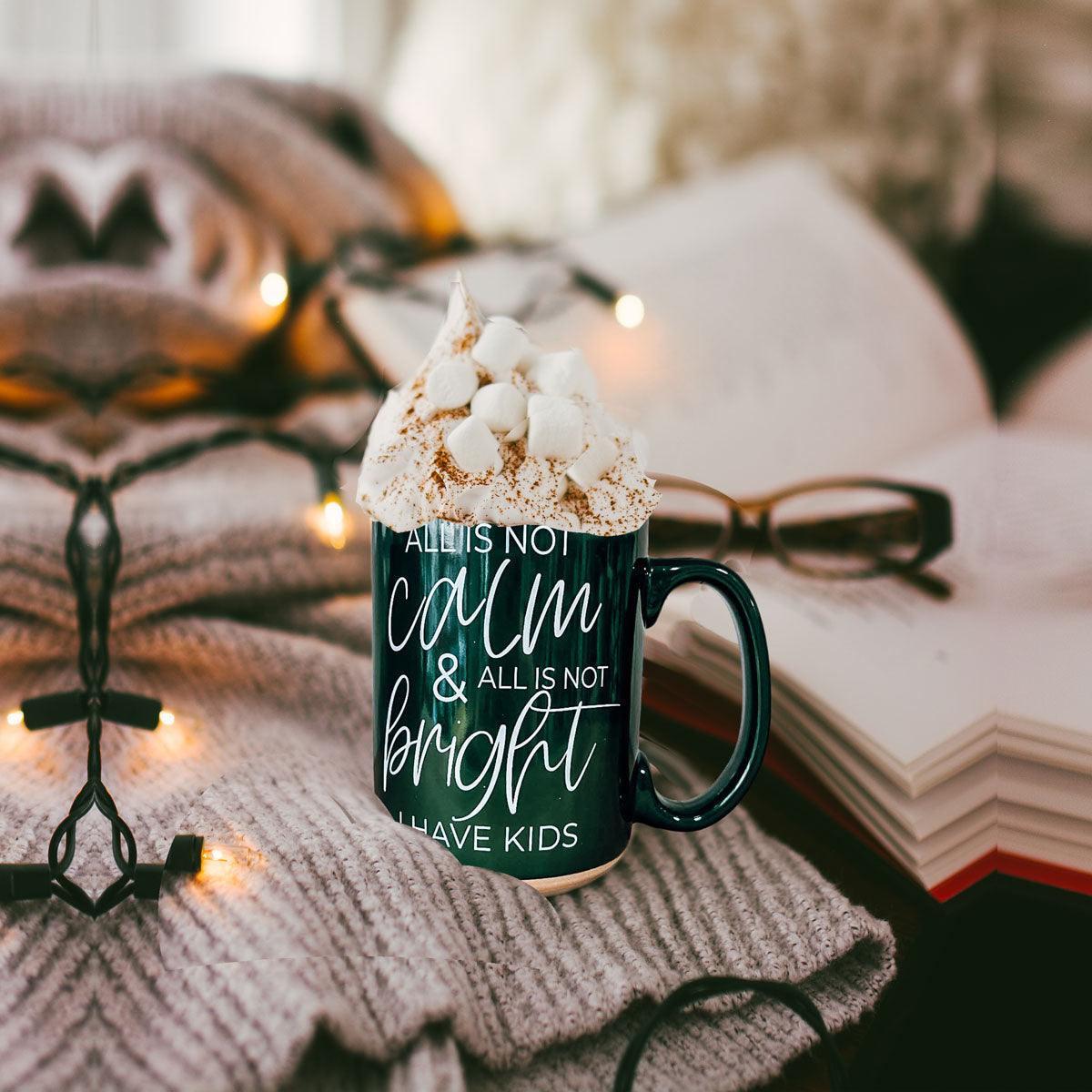 Christmas Ceramic Coffee Mug Double-Sided Snarky Holiday Gift Funny Santa Mug