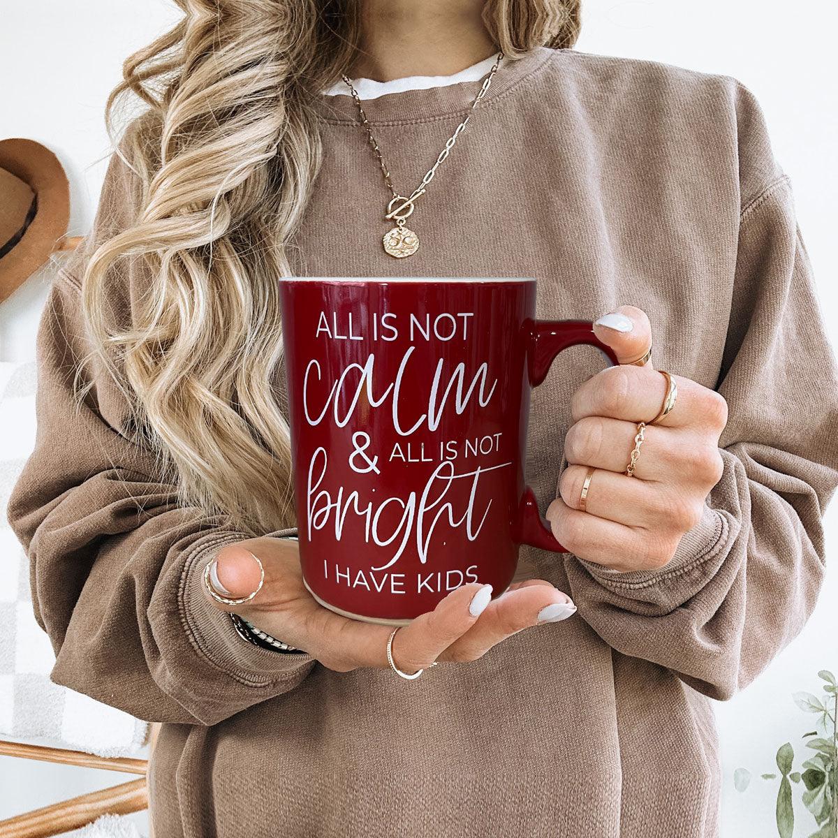 Christmas Ceramic Coffee Mug Double-Sided Snarky Holiday Gift Funny Santa Mug