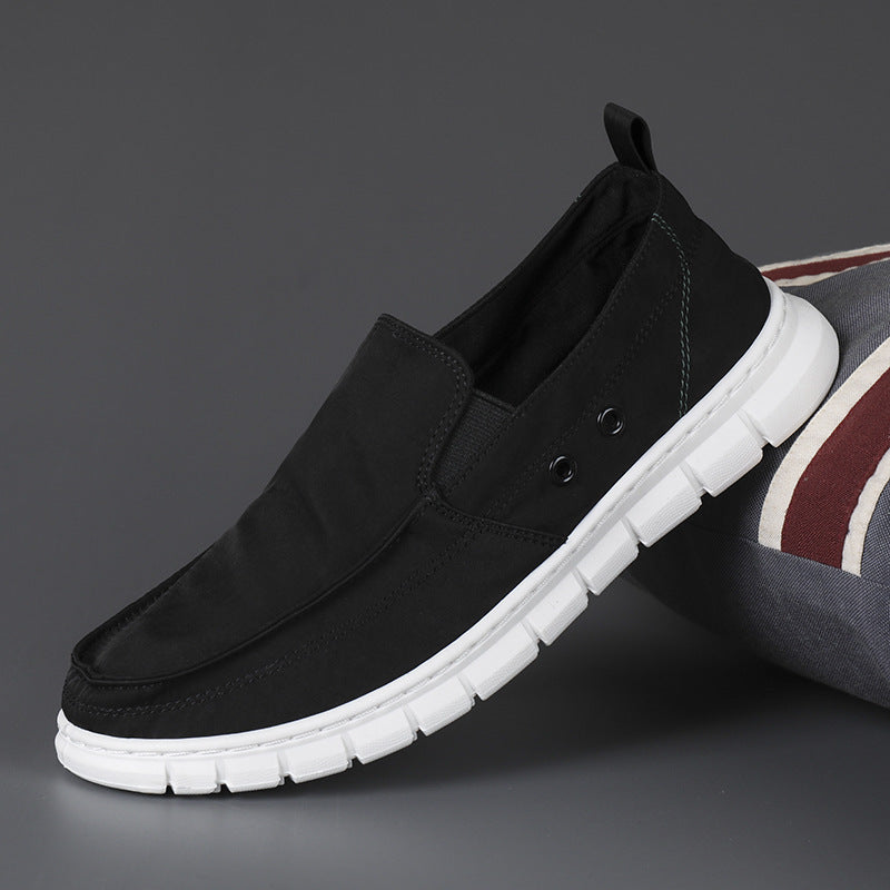 Canvas shoes casual shoes breathable one foot fashion low top shoes lace up board shoes