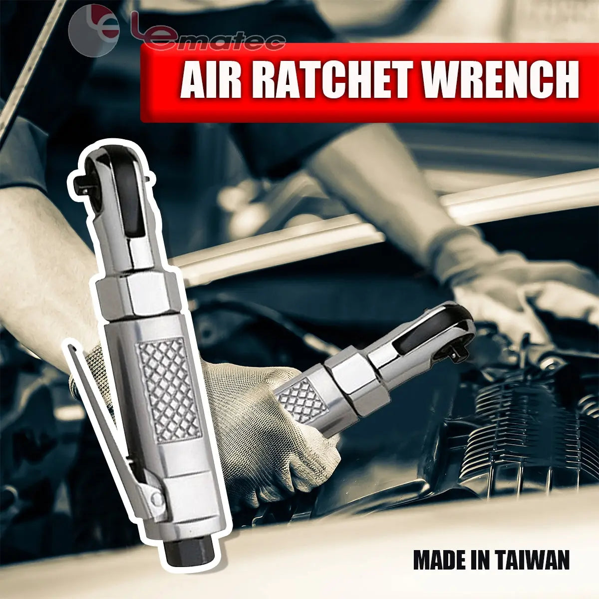 LE-R251B 3/8" Mini Air Ratchet | Compact & Lightweight