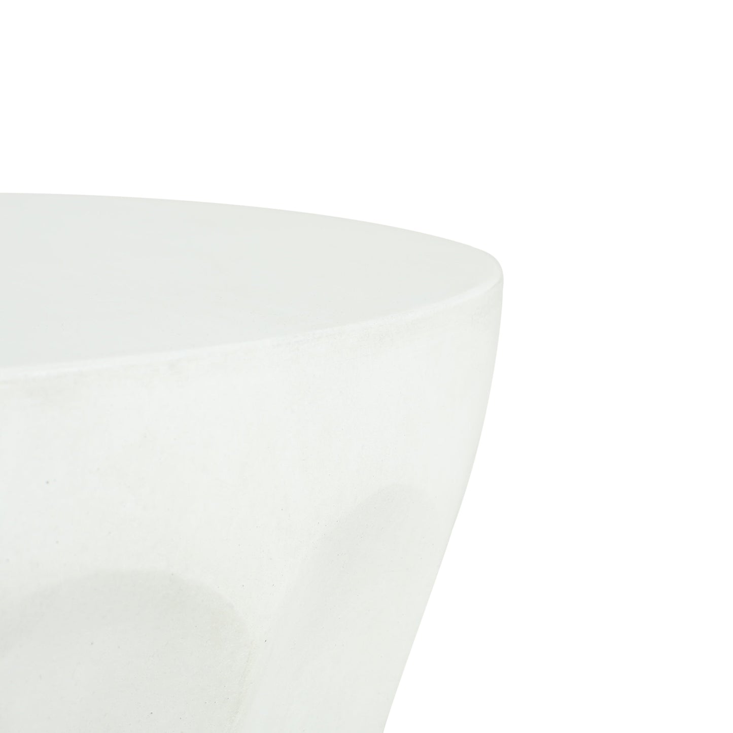 Outdoor Round Concrete Antique White Side Table