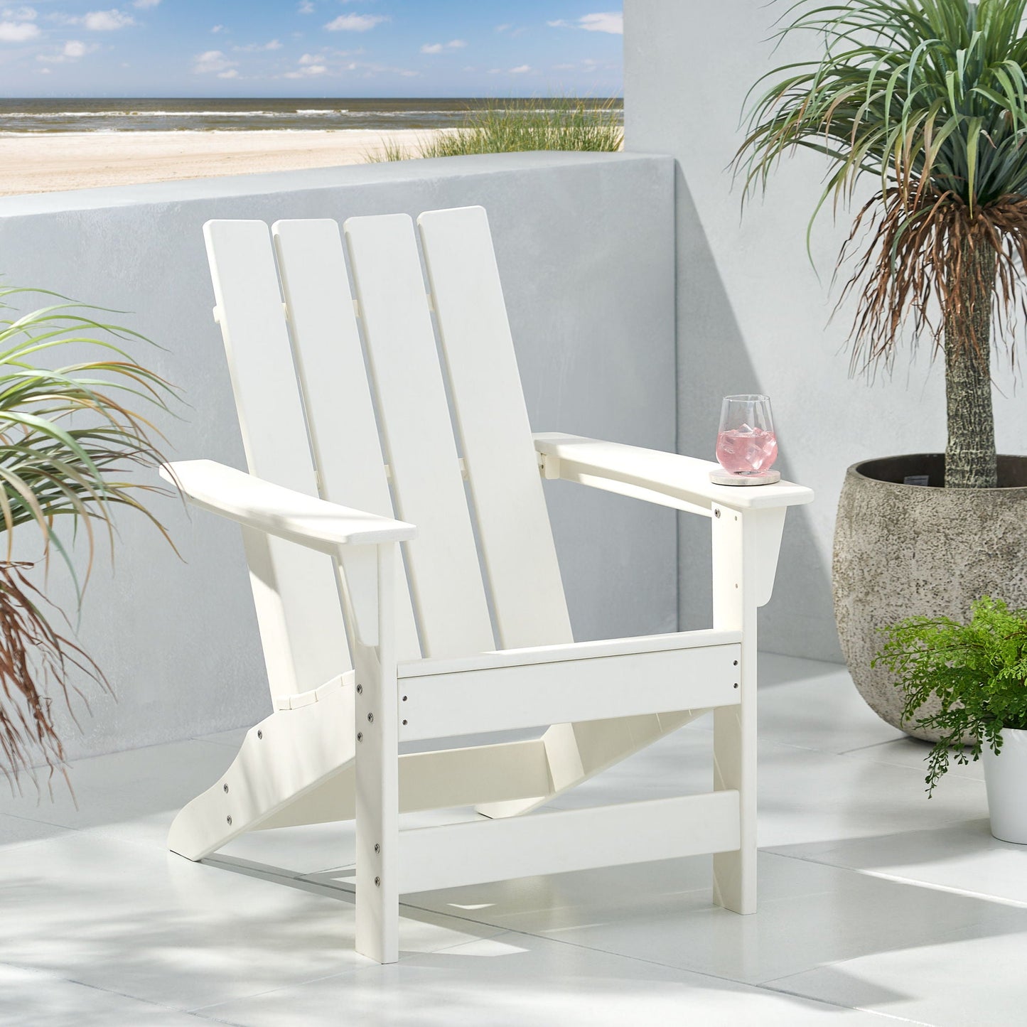 Enigmara Outdoor High Density Resin Adirondack Chair