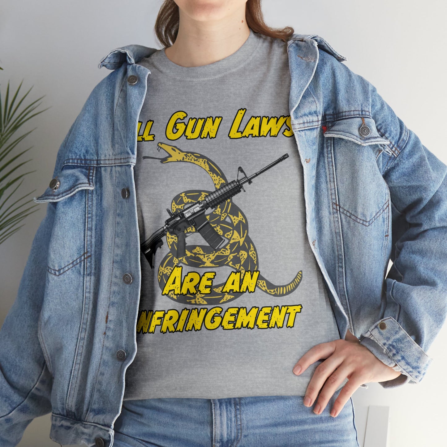 All Gun Laws Are Infringements AR15 Gadsden T-Shirt