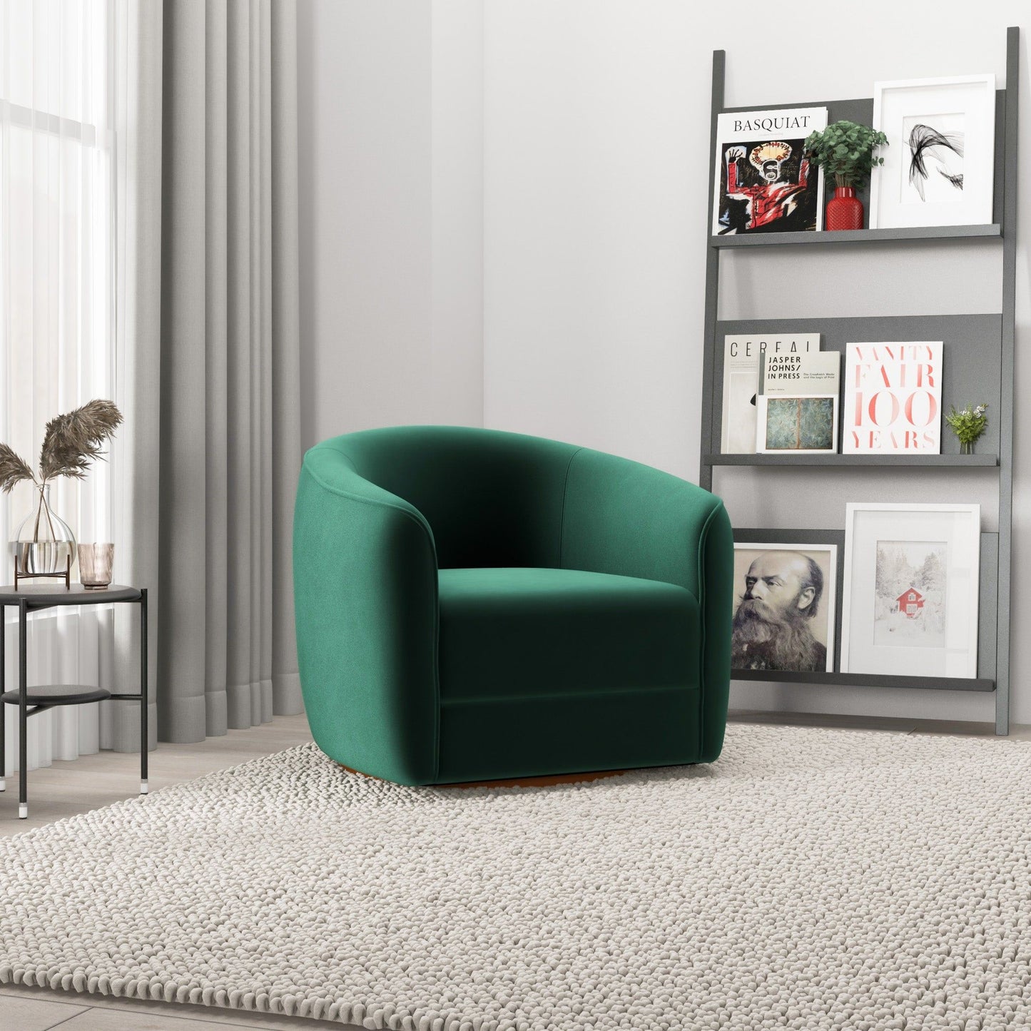 Elise - Mid-Century Modern Swivel Chair
