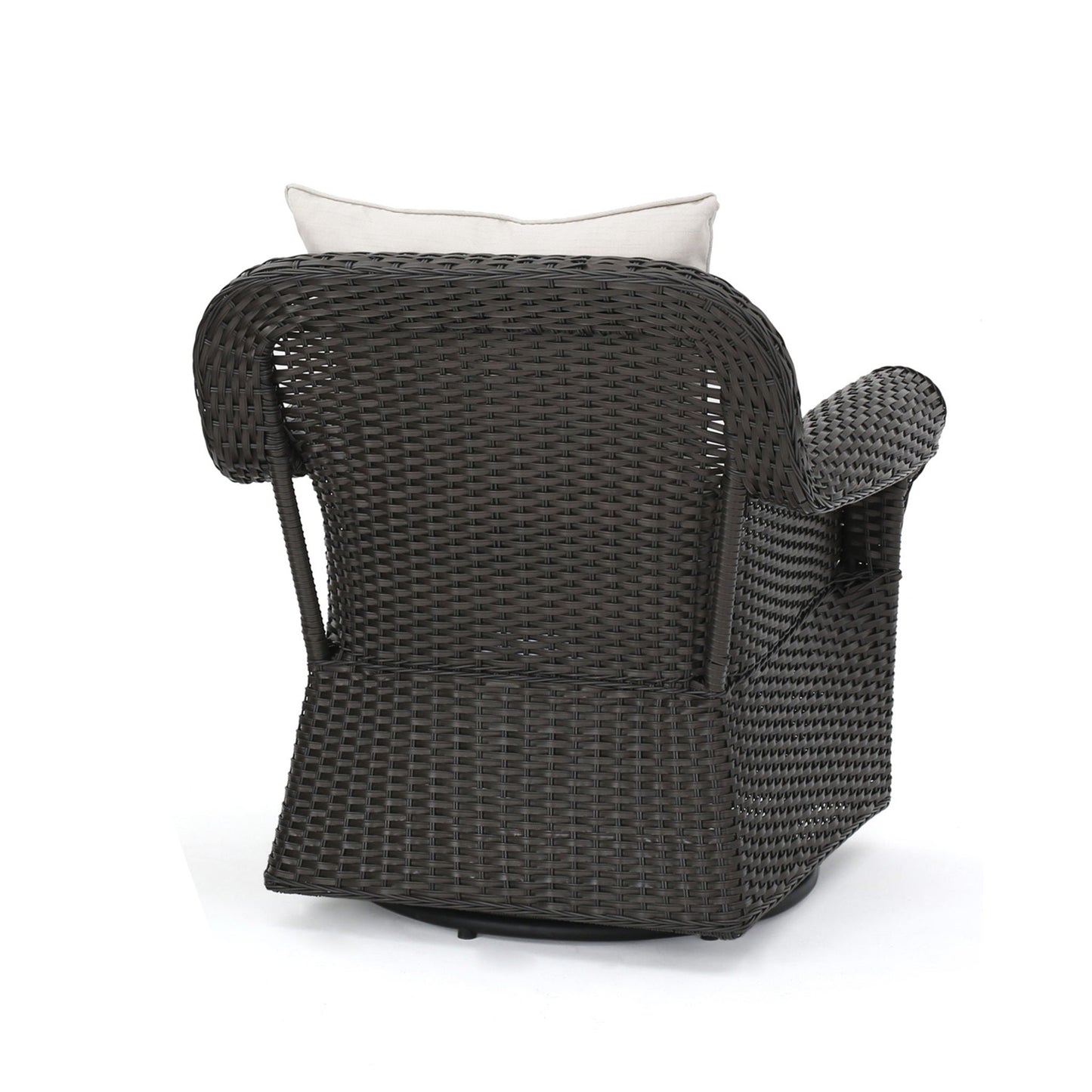 Amaya Outdoor Swivel Rocker Chair with Water Resistant Cushions