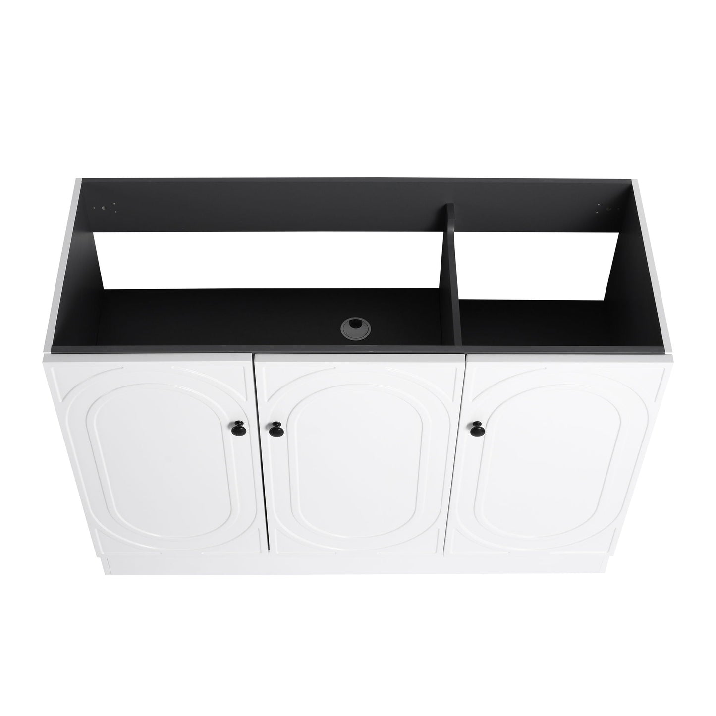 Contemporary Freestanding Bathroom Vanity With Resin Sink & Soft-Close Cabinet Doors