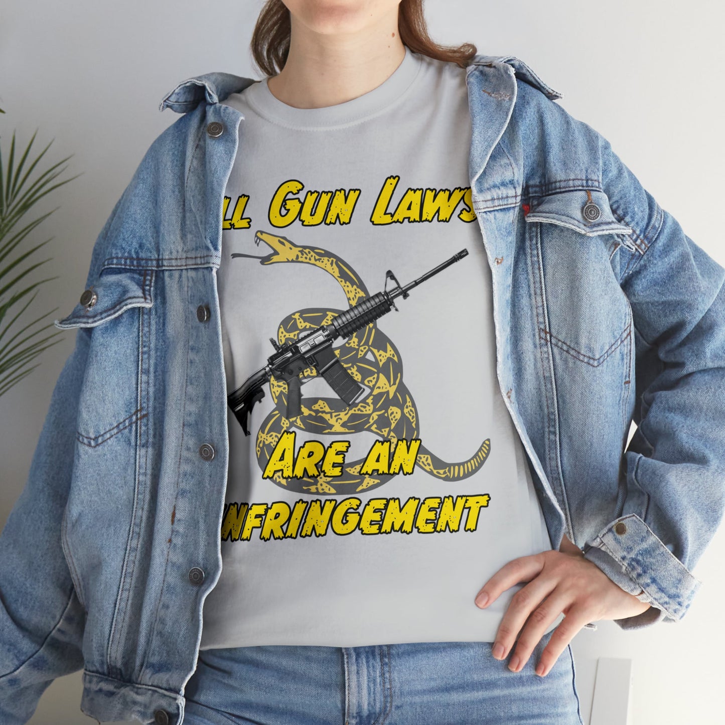 All Gun Laws Are Infringements AR15 Gadsden T-Shirt