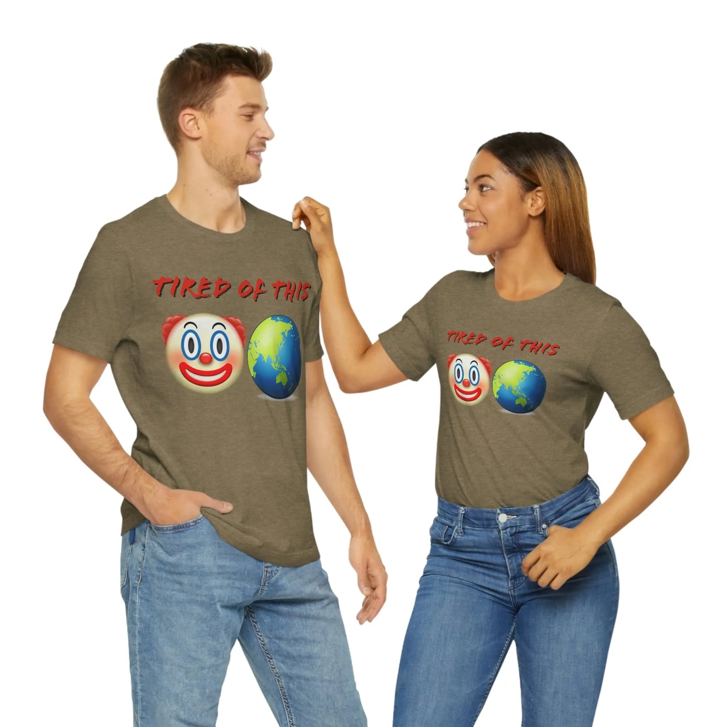 Tired Of This Clown World Emoji T-Shirt