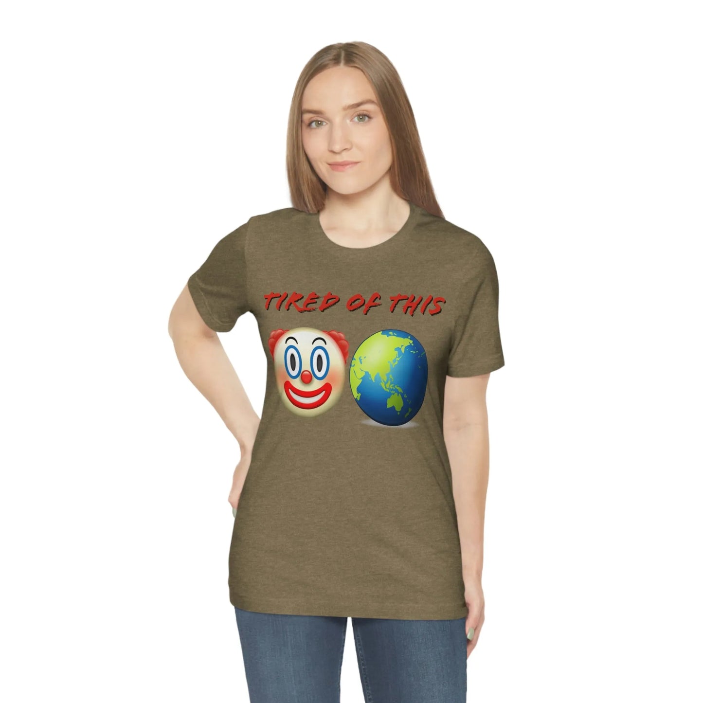 Tired Of This Clown World Emoji T-Shirt