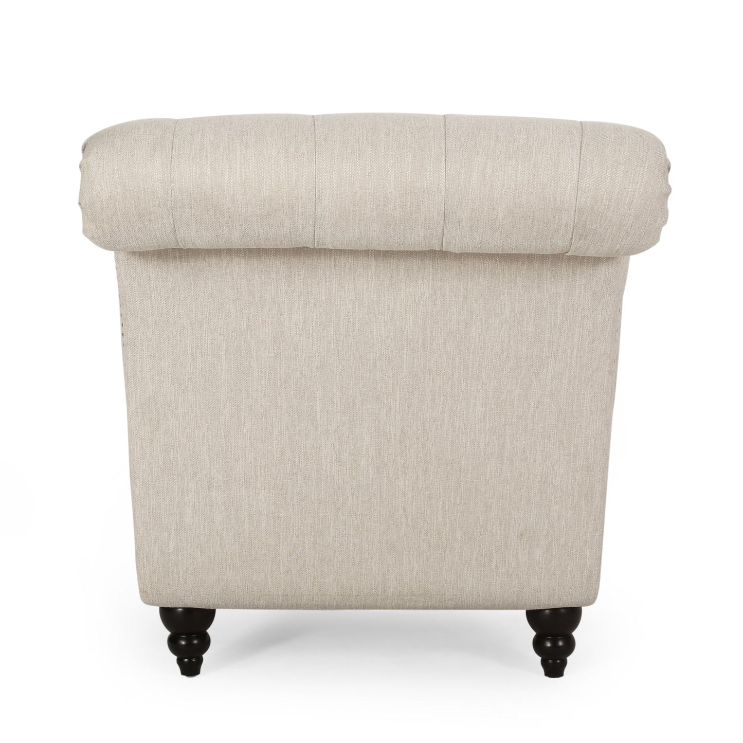 Chaise Lounge With Button Tufted Diamond Stitch
