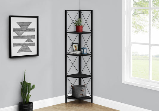 4-Tier Corner Bookshelf Etagere for Home Office
