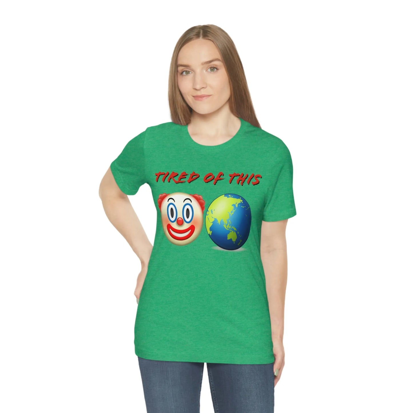 Tired Of This Clown World Emoji T-Shirt