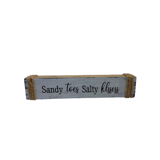 Sandy Toes Salty Kisses Shelf Sitter
